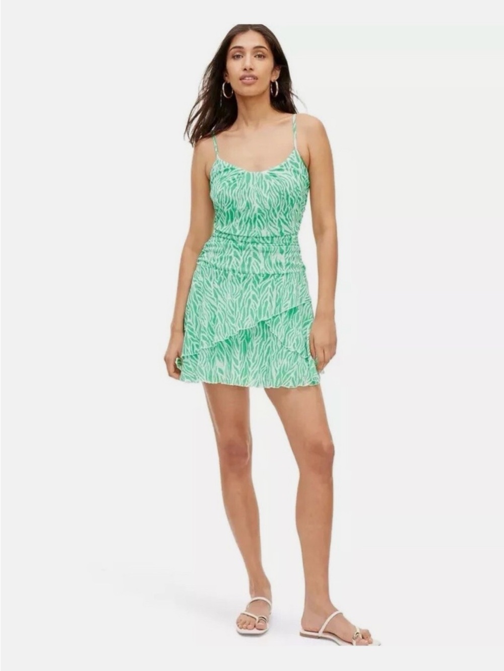 Diane von Furstenberg x Target Strappy Mesh Sea Twig dress, size medium